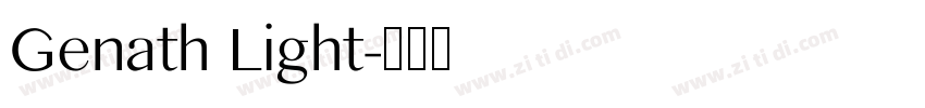 Genath Light字体转换